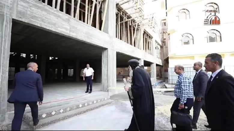 بالصور البابا تواضروس يتفقد كواليس بناء المركز الثقافي القبطي بالإسكندرية 2 المركز الثقافي القبطي