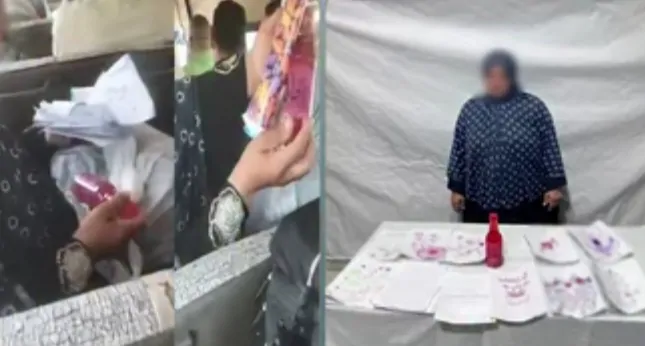 الأجهزة الأمنية تكشف حقيقة فيديو سيدة الأوراق الغامضة عقب انتشار اتهامها بالشعوذة في الميكروباص 3 حقيقة فيديو سيدة الأوراق الغامضة