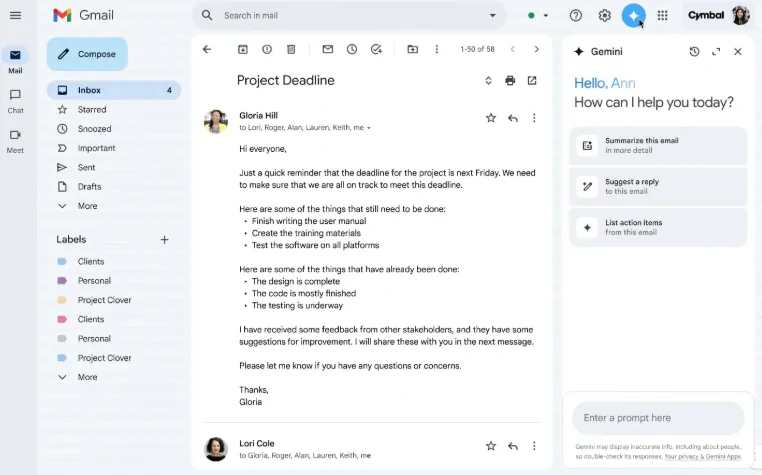 مستقبل البريد الإلكتروني كيف سيحول مساعد جوجل الذكي تجربة استخدام Gmail في 2026 2 مساعد جوجل الذكي