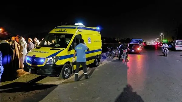 تفاصيل واقعة رحلة الكنيسة انقلب الميكروباص في بني سويف عقب وفاة سيدة وأصابة 10 أشخاص 2 واقعة رحلة الكنيسة انقلب الميكروباص في بني سويف