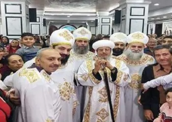 الانبا مرقس يدشن مذابح وأيقونات كنيسة الأنبا شنوده رئيس المتوحدين