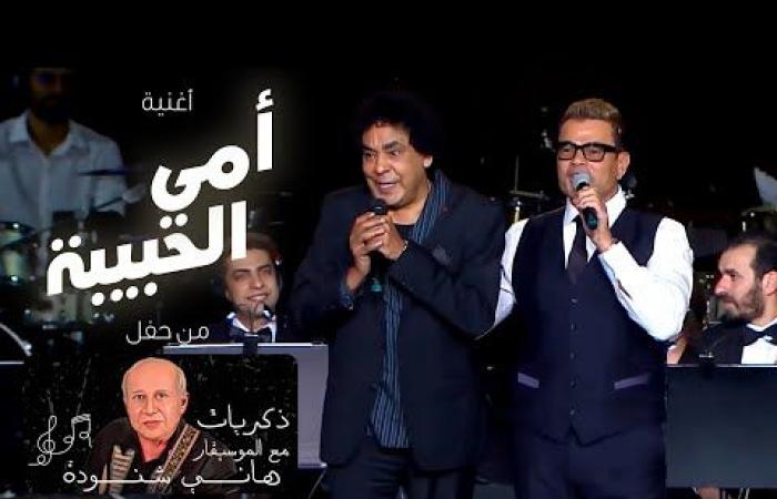 عمرو دياب و محمد منير فى حفل تكريم هاني شنودة