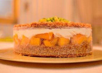 خطوات عمل الكنافة بالمانجو طرية وزي المحلات