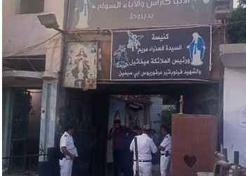 النيران ألتهمت كنيسة العذراء بديروط