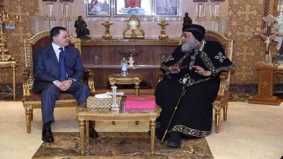 وزير الداخليه يهنئ البابا تواضروس وكل الاقباط بعيد القيامة 2 محمود توفيق وزير الداخلية يهنئ قداسة البابا تواضروس بعيد القيامة