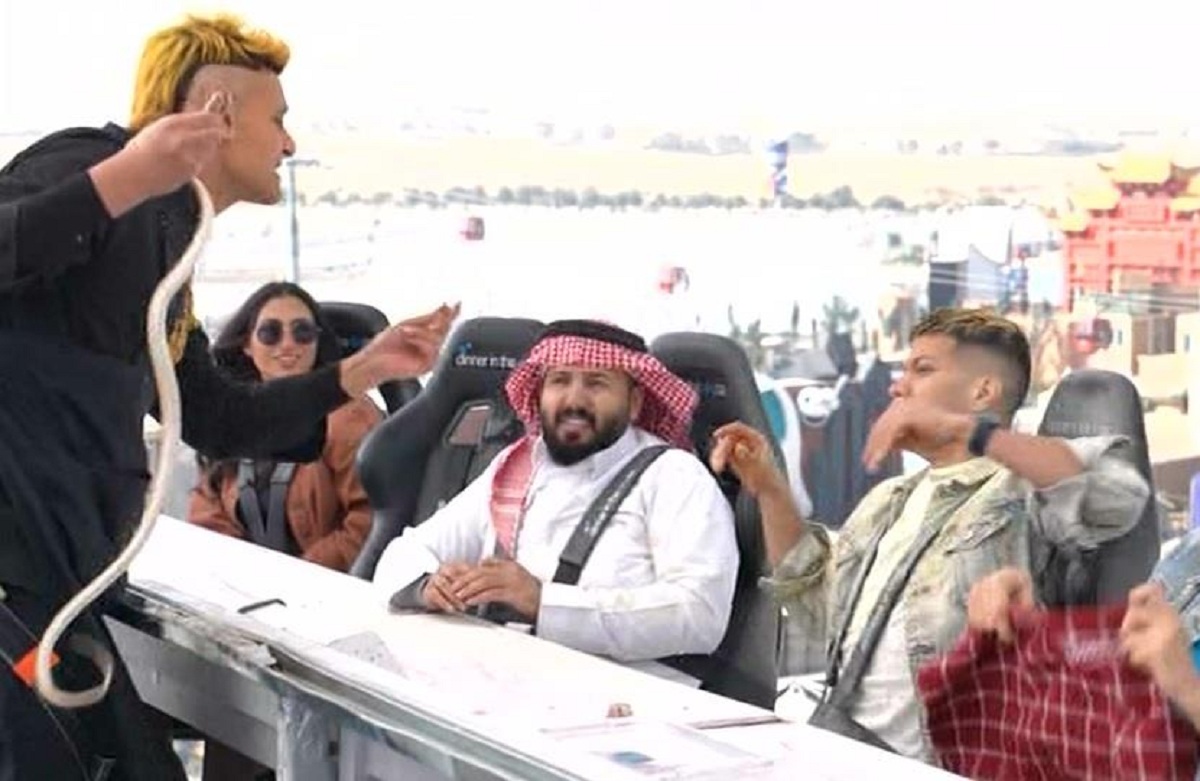 برنامج رامز جلال شاهد ما فعله إمام عاشور مع ثعبان رامز نيفر إند 3 رامز جلال يهدد امام عاشور
