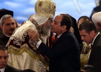البابا تواضروس الثاني يهنئ الرئيس