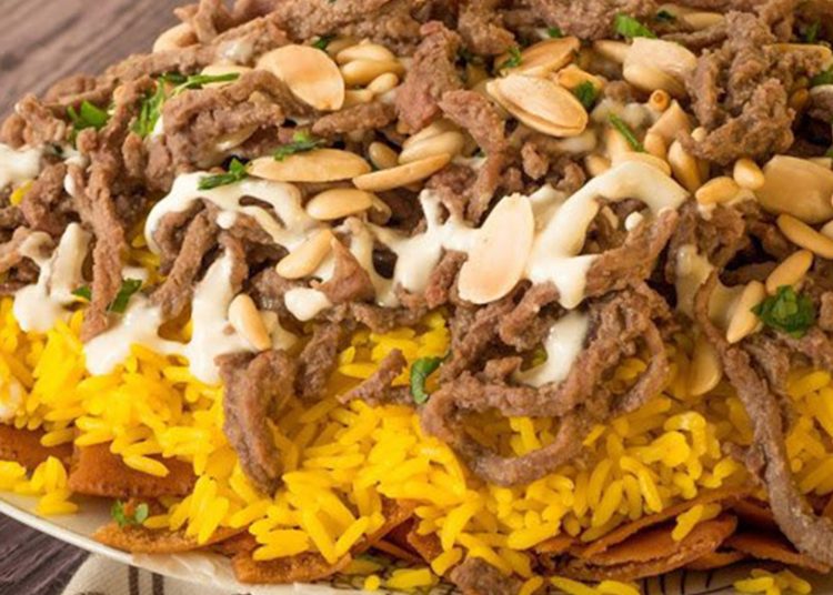فتة شاورما اللحم بأسهل خطوات ونفس الطعم السوري 1 fata shw la