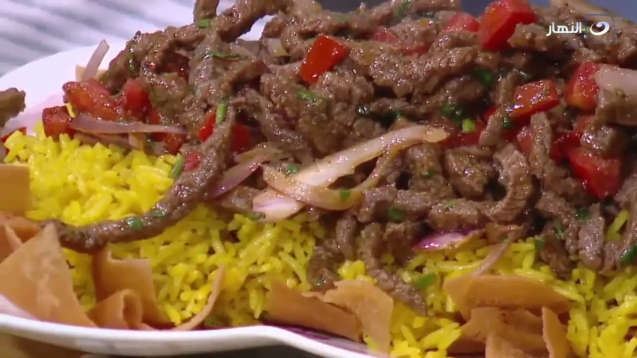 فتة شاورما اللحم بأسهل خطوات ونفس الطعم السوري 2 مكونات عمل فتة شاورما