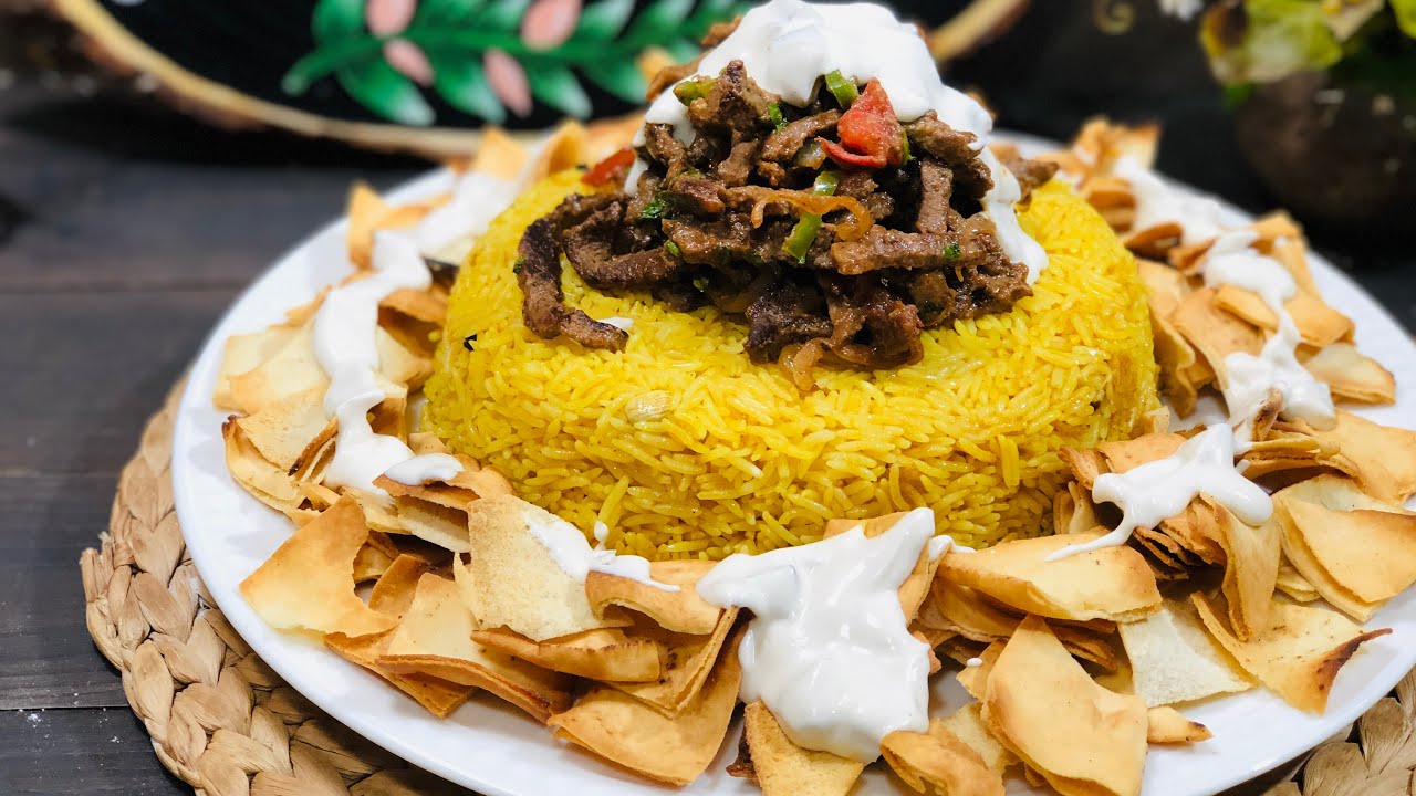 فتة شاورما اللحم بأسهل خطوات ونفس الطعم السوري 3 fatt shwawrma
