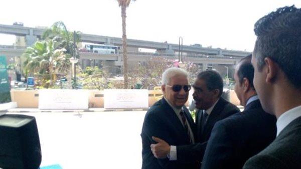 لأول مرة مرتضي منصور والخطيب رئيس الاهلى وجه لوجه صور 2 مرتضي منصور والخطيب فى الحوار الوطني
