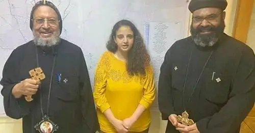 بعد اختفاء أيام قليلة الفرحة بعودة فتاة الصم والبكم ماريا وليم 3 عودة ماريا وليم نجيب بعد اختفاء يومين