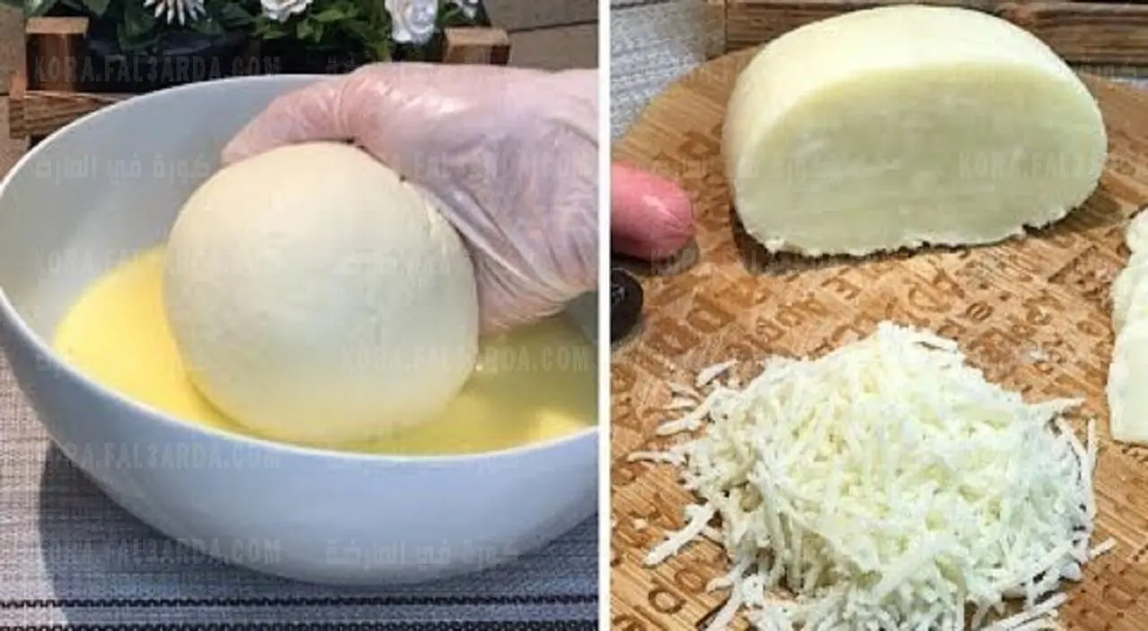 طريقة الجبنة الموتزريلا في البيت وسر صغير لنجاحها لايعرفه الكثيرين 3 طريقة عمل الجبنة الموتزريلا