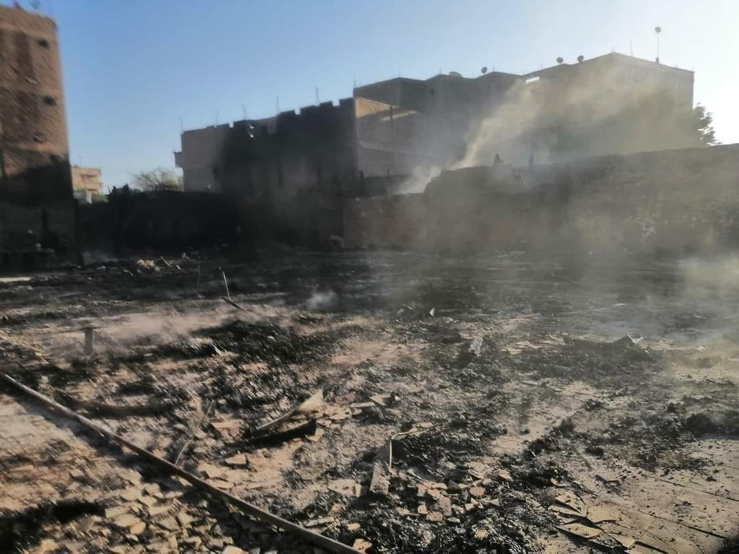  حريق كنيسة العذراء ديروط بالكامل