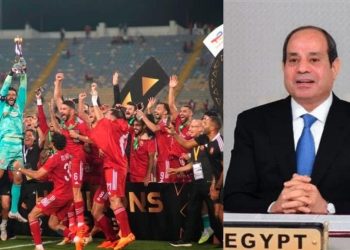 الرئيس السيسى يهنئ النادى الأهلي