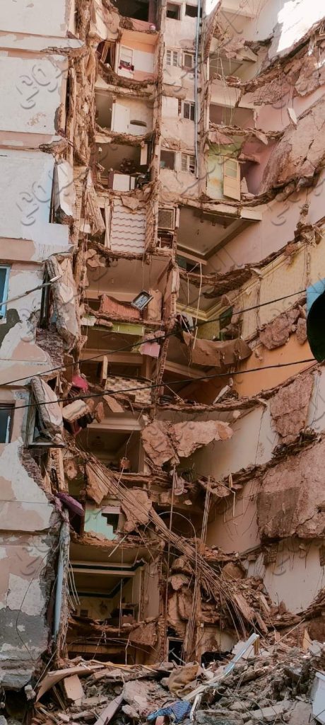 انهيار عقار الإسكندرية حياة كريمة تصدر قرار بشان الأسر المتضررة 3 انهيار عقار الإسكندرية