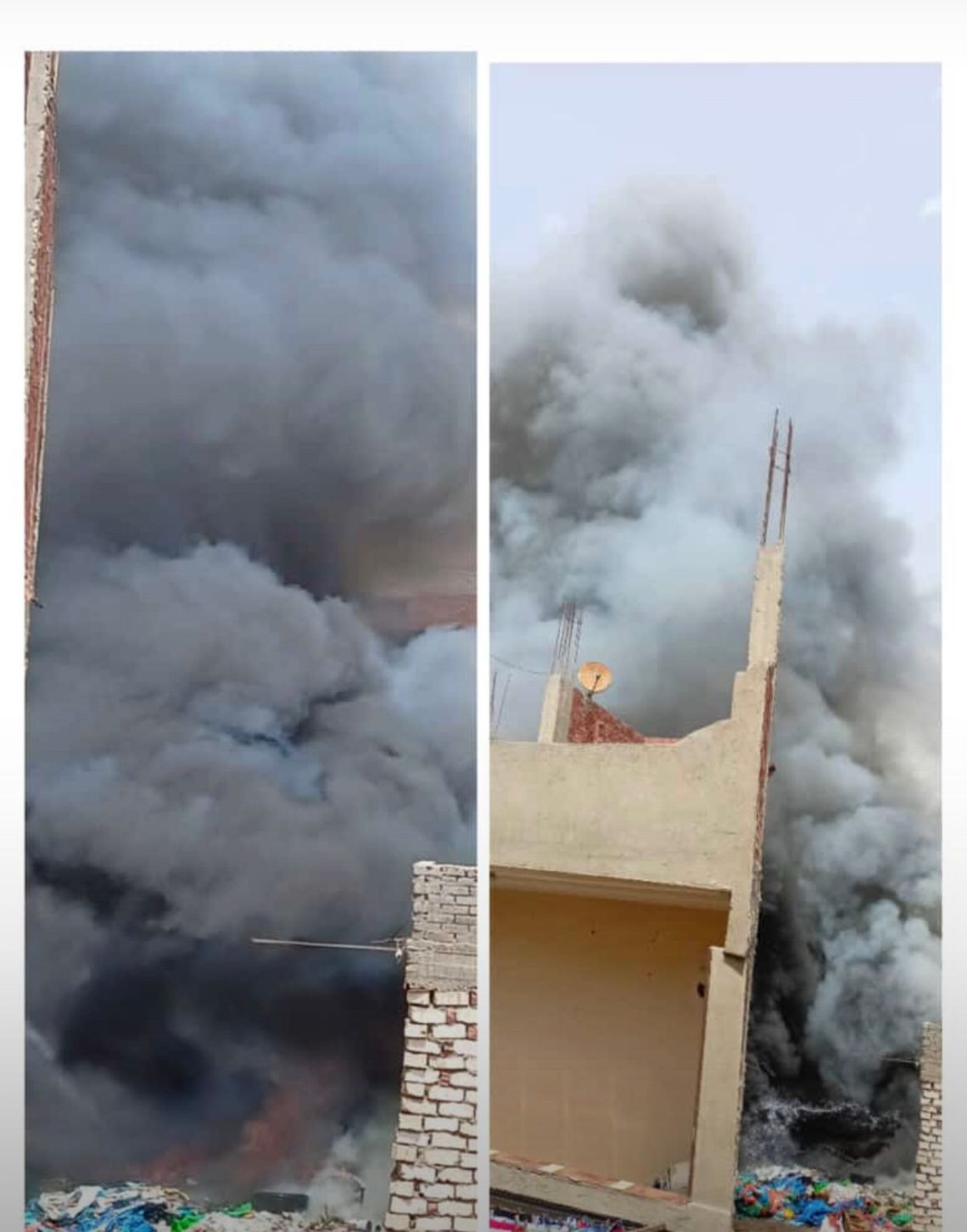 دير الانبا بولا ببنى سويف يصدر بيان عاجل بشان حريق فى منطقة حى مارى مينا 3 دير الانبا بولا يصدر بيان عاجل