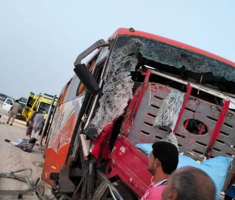 تفاصيل واقعة أتوبيس الكريمات والعناية الإلهية تنقذ الركاب 2 حادث أتوبيس الكريمات