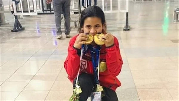بالصور مصرية بطلة من ذهب حصلت على ذهبيتين على مستوى العالم 1 بطلة من ذهب