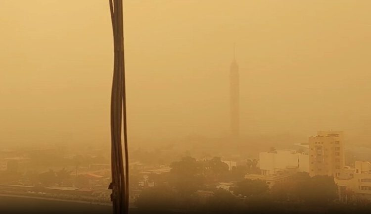 عاصفة ترابية تضرب القاهرة والآرصاد تحذر 2023 1 الأرصاد الجوية العاصفة في الطريق