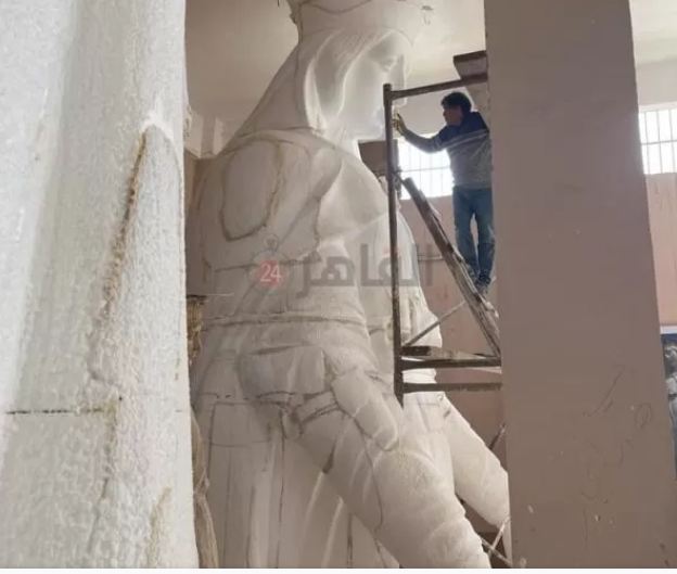 تفاصيل بناء تمثال العذراء مريم