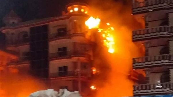 وردنا الآن أول لقطات من حريق سوق جمصة المفزع 3 1 11