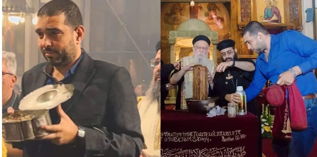 الأمجاد السماوية تستقبل باهر أسعد وهو بلبس الشماسية أثناء القداس الإلهي 2 الأمجاد السماوية تستقبل باهر أسعد
