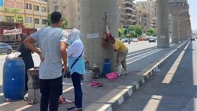 لحوم أعمدة المونوريل غلق الجزارة وتحرك أمني 1 لحوم أعمدة المونوريل