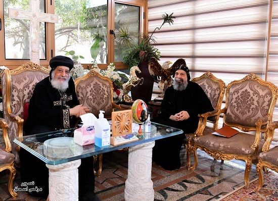 أخر أخبار قداسة البابا تواضروس من دير القديس الأنبا بيشوي 2 قداسة البابا تواضروس يستقبل الآباء الأساقفة