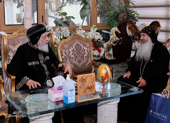 أخر أخبار قداسة البابا تواضروس من دير القديس الأنبا بيشوي 3 قداسة البابا تواضروس يستقبل الآباء الأساقفة