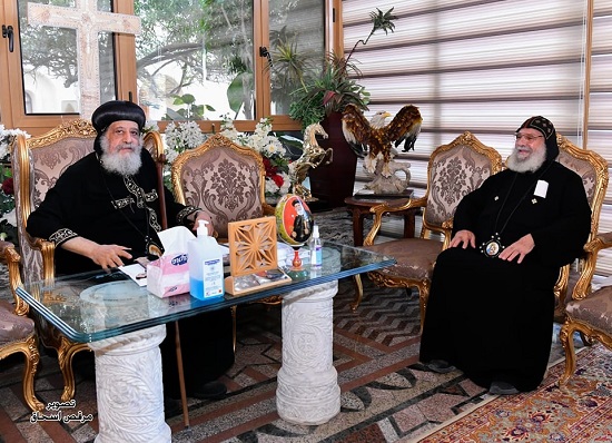 أخر أخبار قداسة البابا تواضروس من دير القديس الأنبا بيشوي 5 قداسة البابا تواضروس يستقبل الآباء الأساقفة