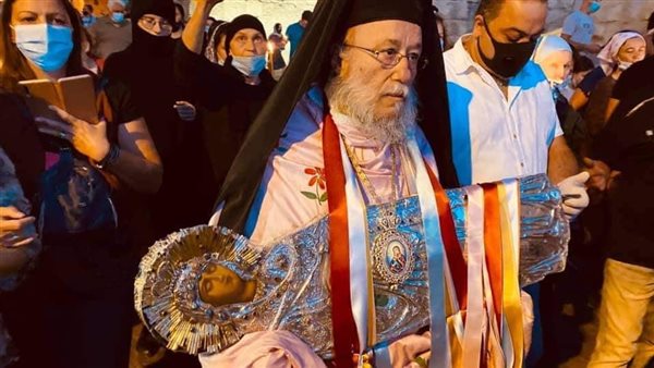 مسيرة نقل أيقونة رقاد العذراء مريم إلى منطقة الجسثمانية بمدينة القدس 2 مسيرة نقل أيقونة رقاد العذراء مريم