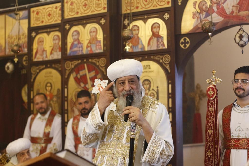 البابا تواضروس يلقي عظته الأسبوعية اليوم بعد عودته من المجر متأخرا 2 البابا تواضروس يلقي عظته الأسبوعية اليوم