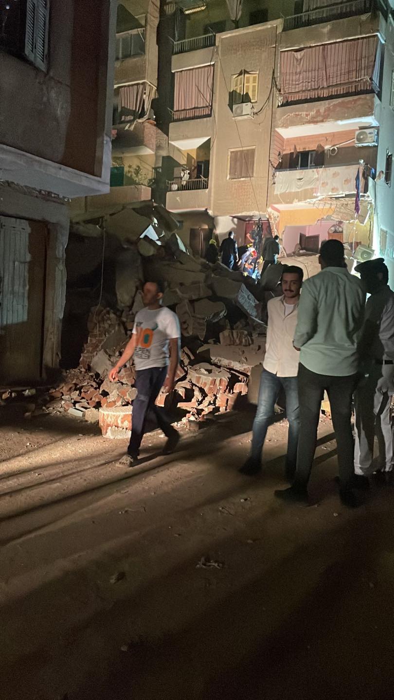 بالصور انهيار عقار العمرانية فى الجيزة اعرف القصة الكاملة 4 انهيار عقار العمرانية