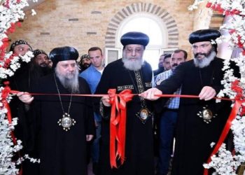 بالصور قداسة البابا تواضروس الثانى يزور دير الأنبا موسى بطريق العلمين