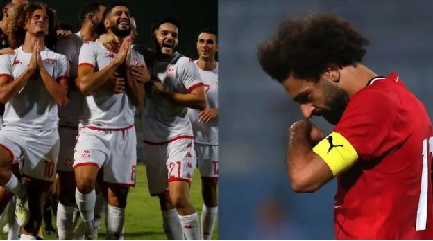 حركة تحرق الدم لاعبو تونس يستفزون محمد صلاح بعد الفوز ورد فعل الفرعون 3 محمد صلاح