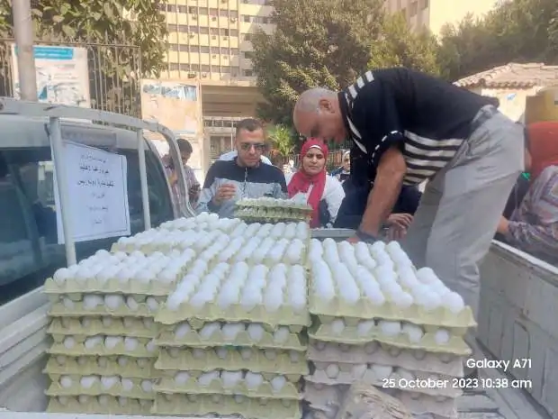 سعر البيض للمواطنين بـ115 جنيه للكرتونة فى 8 منافذ متحركة 4 سعر البيض للمواطنين