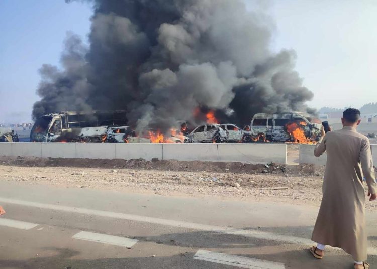 تفاصيل 120 دقيقة من حادث طريق الإسكندرية الصحراوي 1 الأرصاد الجوية تحذر بعد حادث الصحراوى