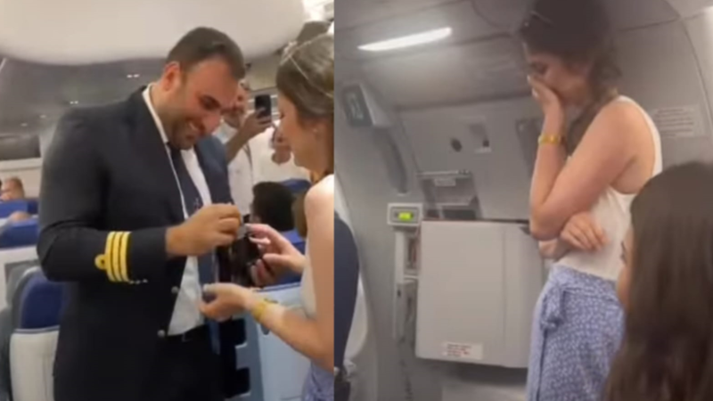 تفاصيل طلب الزواج على الطيارة وانقلاب الميديا بسبب الطيار 5 طلب الزواج على الطيارة
