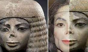 حكاية تمثال مصري عمره 3000 سنة شبه مغني شهير 4 حكاية تمثال مصري شبه مايكل جاكسون