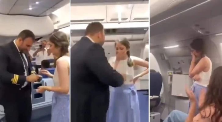 تفاصيل طلب الزواج على الطيارة وانقلاب الميديا بسبب الطيار 4 طلب الزواج على الطيارة