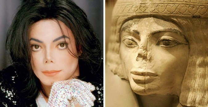 حكاية تمثال مصري عمره 3000 سنة شبه مغني شهير 2 حكاية تمثال مصري شبه مايكل جاكسون