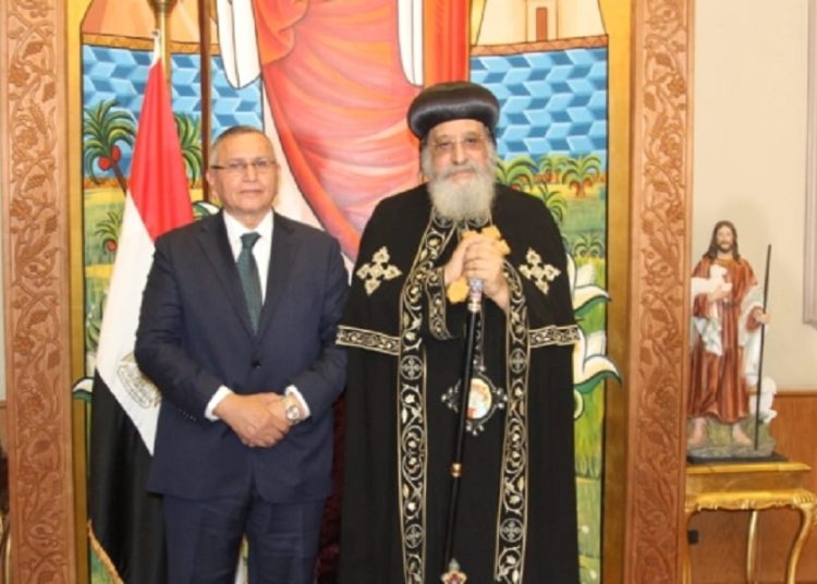 لقاء يمامة بقداسة البابا تواضروس الثاني داخل المقر البابوي 1 لقاء يمامة بقداسة البابا تواضروس