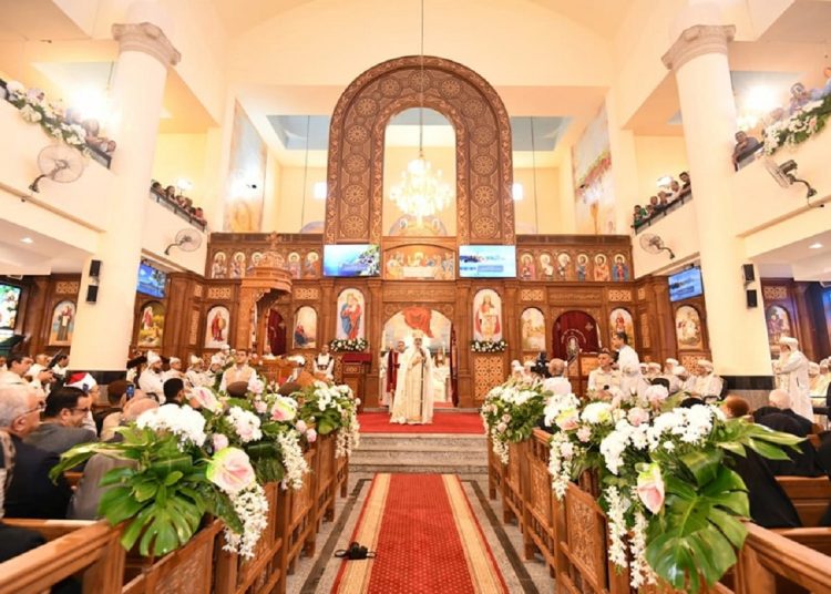 بالصور البابا تواضروس الثاني في ذكرى جلوسه الـ11 يدشن كنيسة القديس يوحنا المعمدان بالخَيَّالَة 1 345559201 789167012567126 4796751105152949976 n 523