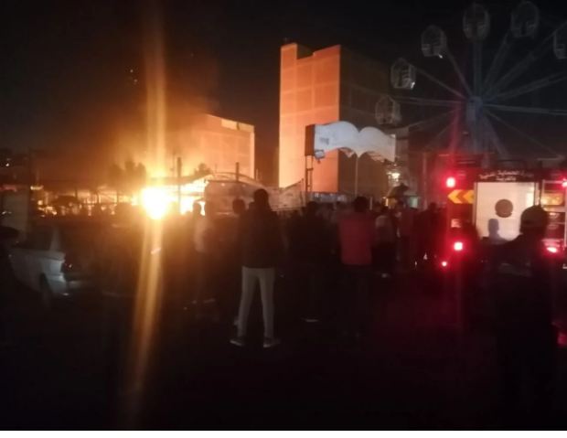 وردنا الآن إندلاع حريق هائل في ملاهي للأطفال 2 حريق هائل في ملاهي