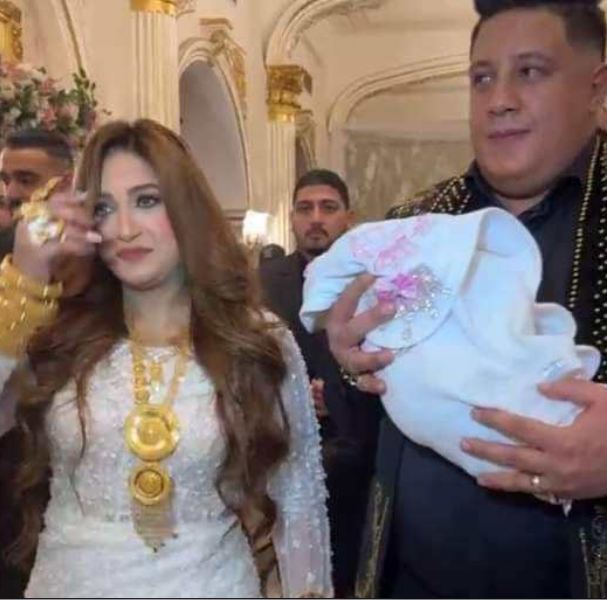 عربية مكشوفة وذهب وشاكوش يفتح النار على سبوع ابنة حمو بيكا قلب التواصل الاجتماعي 3 سبوع ابنة حمو بيكا