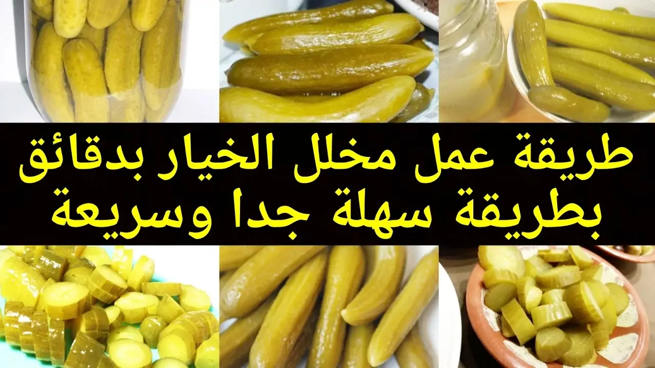 طريقه عمل خيار مخلل سريع والاكل منه في نفس اليوم 2 طريقه عمل خيار مخلل سريع