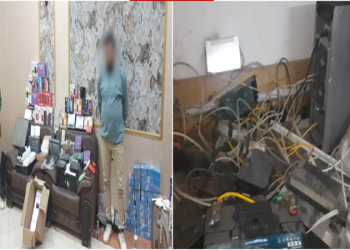 ضبط أكبر شبكة لبث القنوات المشفرة