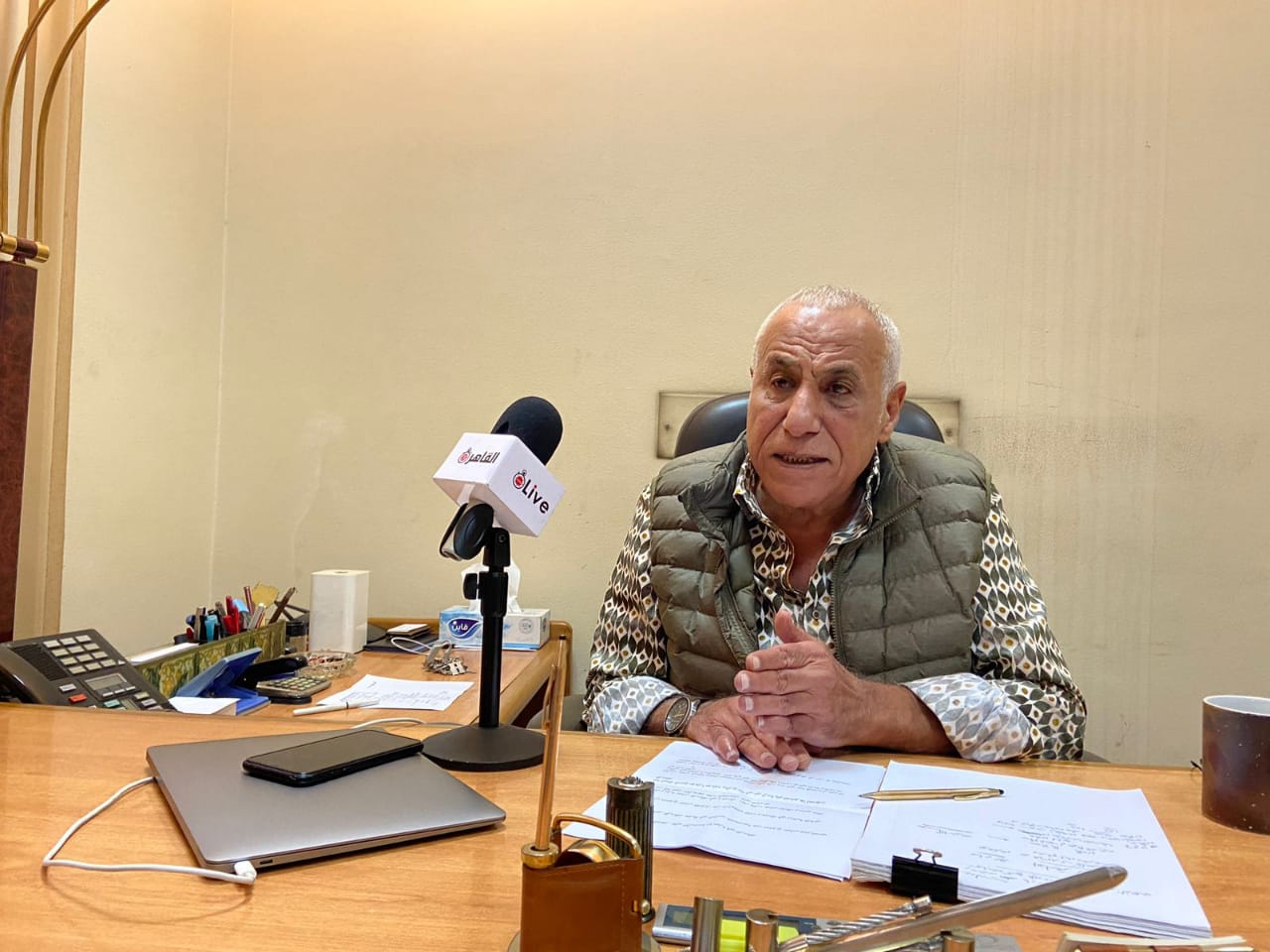 رئيس نادي الزمالك حسين لبيب بشأن غرامة كهربا