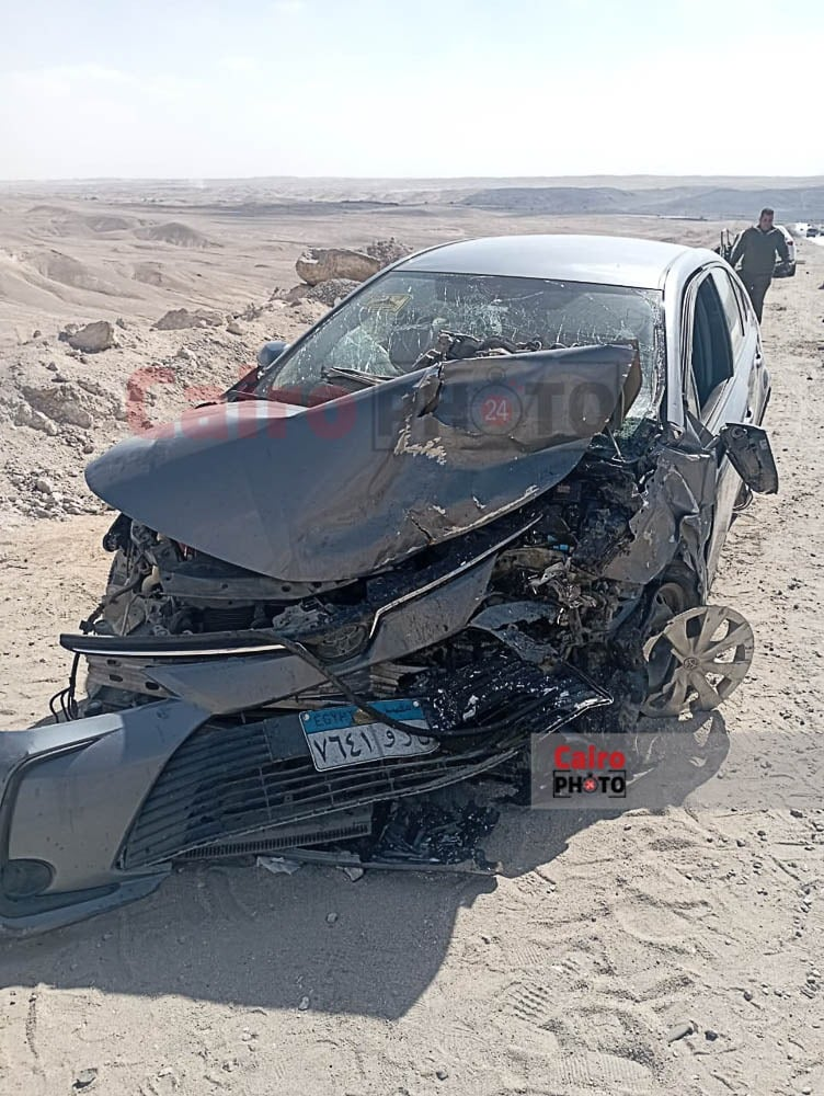 الصور الاولى لحادث وفاة نائبة مجلس النواب وآخرين بتصادم الصحراوي 3 حادث وفاة نائبة مجلس النواب